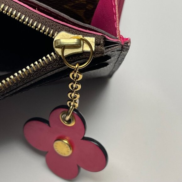 Louis Vuitton  Monogram Bloom Flower Emilie Wallet - Fuchsia - Preowned - Picture 9 of 15